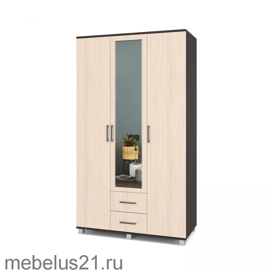 Шкаф  3-х створчатый Ева Е-34