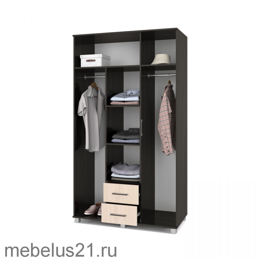 Шкаф  3-х створчатый Ева Е-34