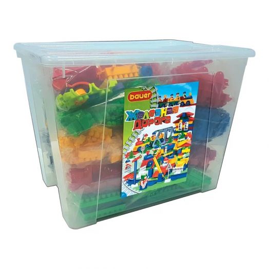 Конструктор Bauer "Железная дорога"  (в контейнере 70 л)