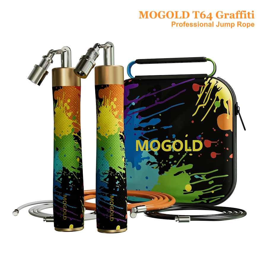 Скакалка MOGOLD Т64 Graffiti / комплект