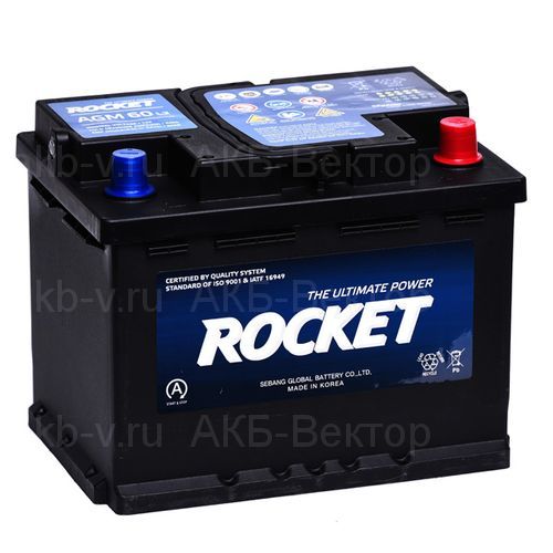 Аккумулятор Rocket AGM 60Aч 640А(EN)