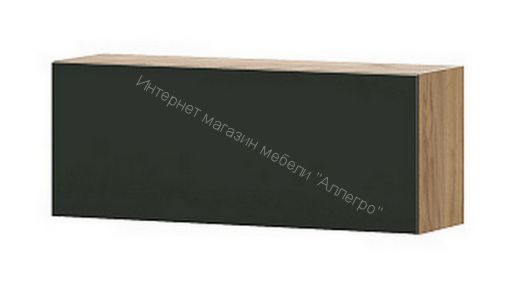 Шкаф навесной Милан Дуб Золотой/Олива Софт