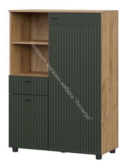 Гостиная Милан Дуб Золотой/Олива Софт