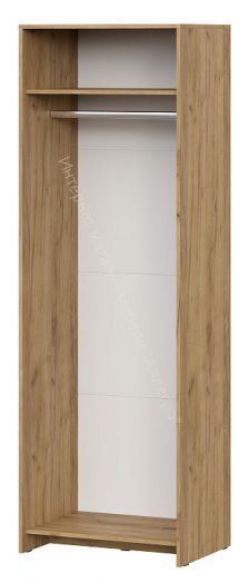 Шкаф двухстворчатый МСП 1 Дуб Золотой/Камень темный