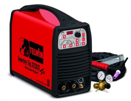 Аппарат для аргонодуговой сварки Telwin SUPERIOR TIG 322 AC/DC HF/LIFT 400V с аксессуарами