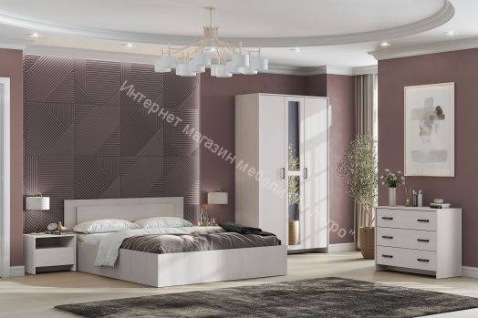 Шкаф трехстворчатый МСП 1 Ясень Анкор Светлый