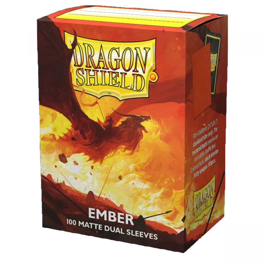 Протекторы Dragon Shield - Matte Dual Ember (100шт, 66х91мм)