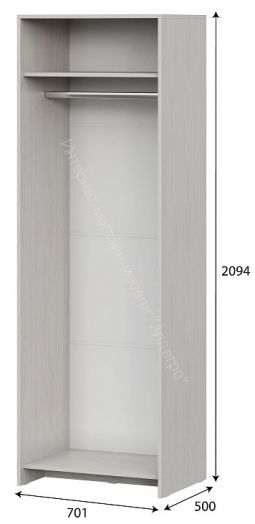 Полки для шкафа двухстворчатого МСП 1 Ясень Анкор светлый