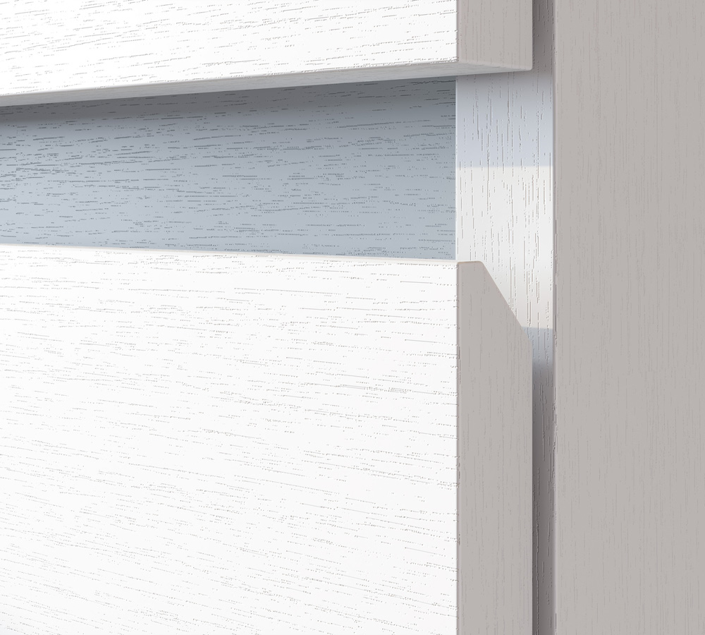 Кровать Токио 0,9*2,0 с выкатной кроватью (белый текстура дерева)