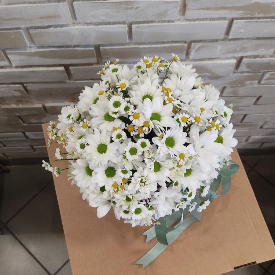 Ромашки в коробке