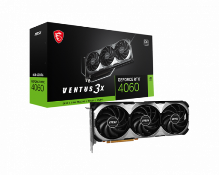 Видеокарта GeForce RTX 4060 8Gb MSI Ventus 3X 8G