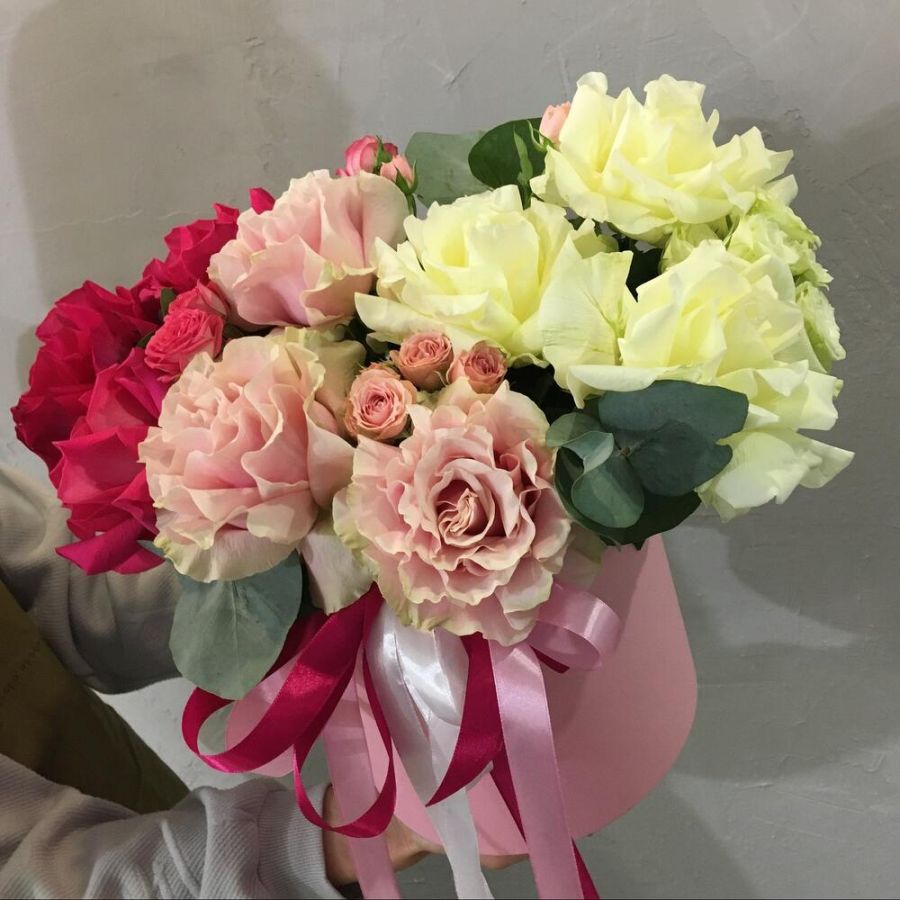 Розы в коробке градиент