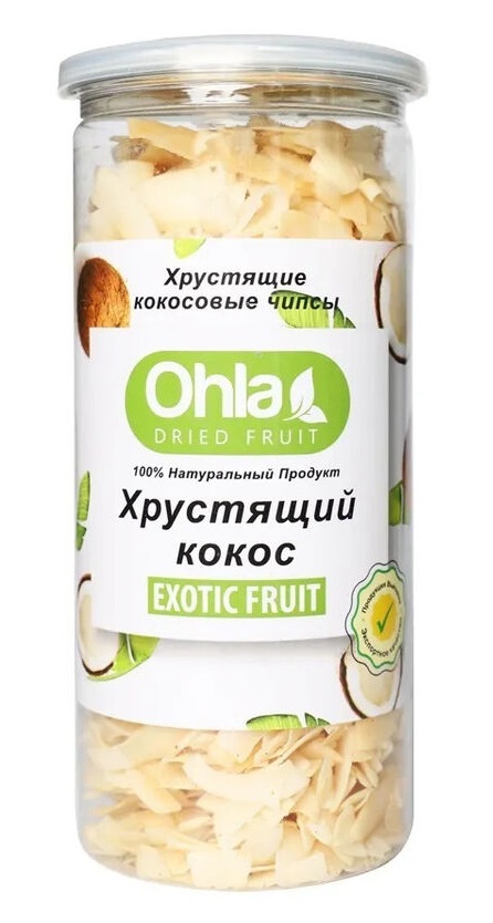 Кокосовые чипсы натуральные "Ohla" 300гр