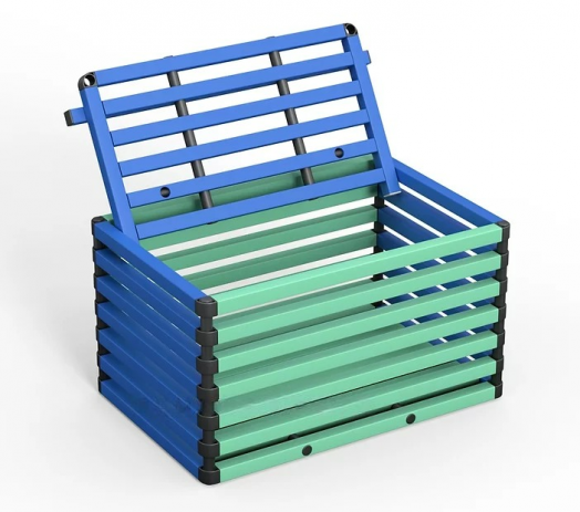 Корзина для инвентаря пластиковая в бассейн 1200х800х700 мм