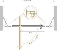 Душевая дверь в нишу CEZARES MOLVENO-BA-12-90+60-C-Cr-IV схема 2