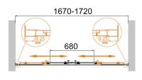 Душевая дверь в нишу CEZARES MOLVENO-BF-2-170-C-Cr-IV схема 3