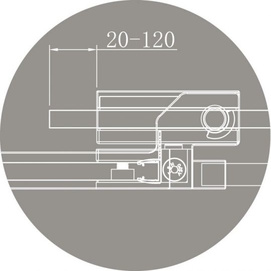 Душевой уголок CEZARES SLIDER-AH-1-100-70/80-GRIGIO схема 19