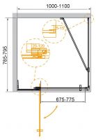 Душевой уголок CEZARES SLIDER-AH-1-80-100/110-GRIGIO схема 22