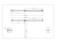 Душевая дверь в проем CEZARES URBAN-B-12-110-C схема 11