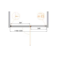 Душевая дверь в проем CEZARES URBAN-B-12-120-C схема 10