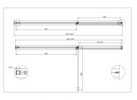 Душевая дверь в проем CEZARES URBAN-B-12-150-C схема 11