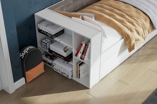 Стеллаж Анри Белый Текстурный