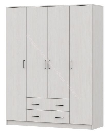 Шкаф ШК 1 Белый текстурный