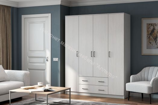 Шкаф ШК 1 Белый текстурный