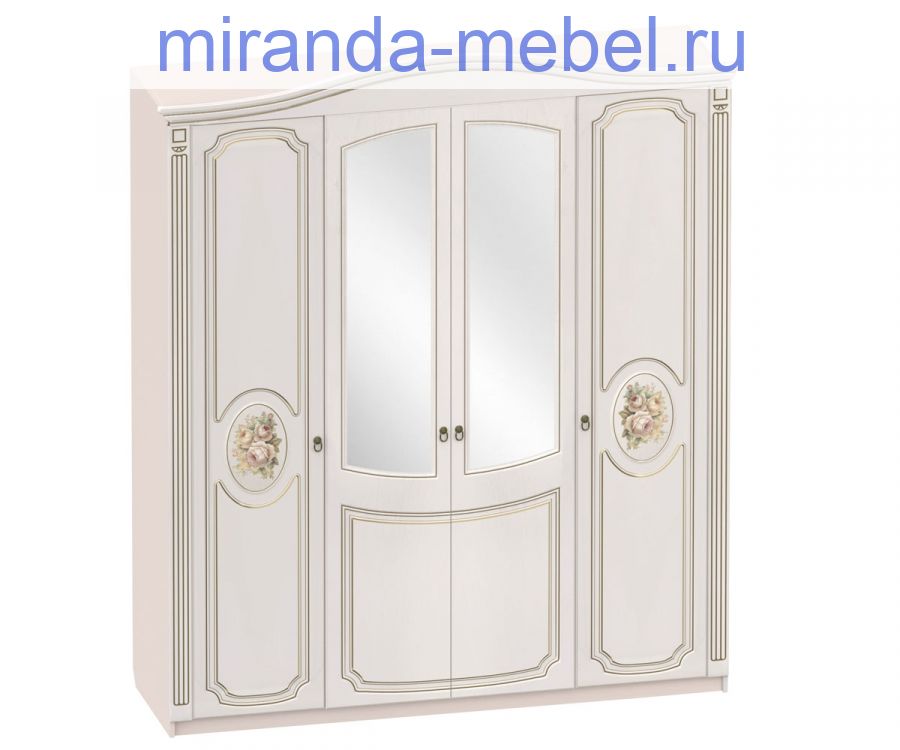 Верона Шкаф четырехдверный