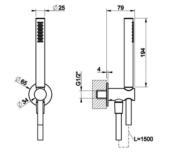 Фото Душевой гарнитур Gessi Shower Sets 54023726 бронза теплая браш PVD