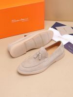 Мужские лоферы Santoni с кисточками