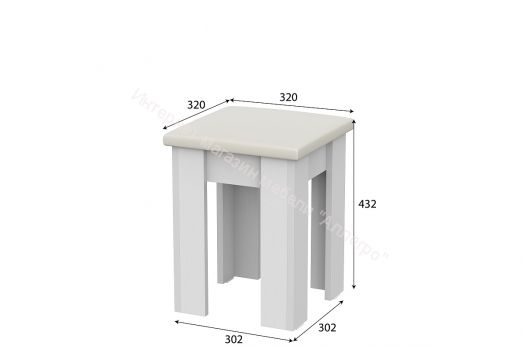 Табурет №1 Белый