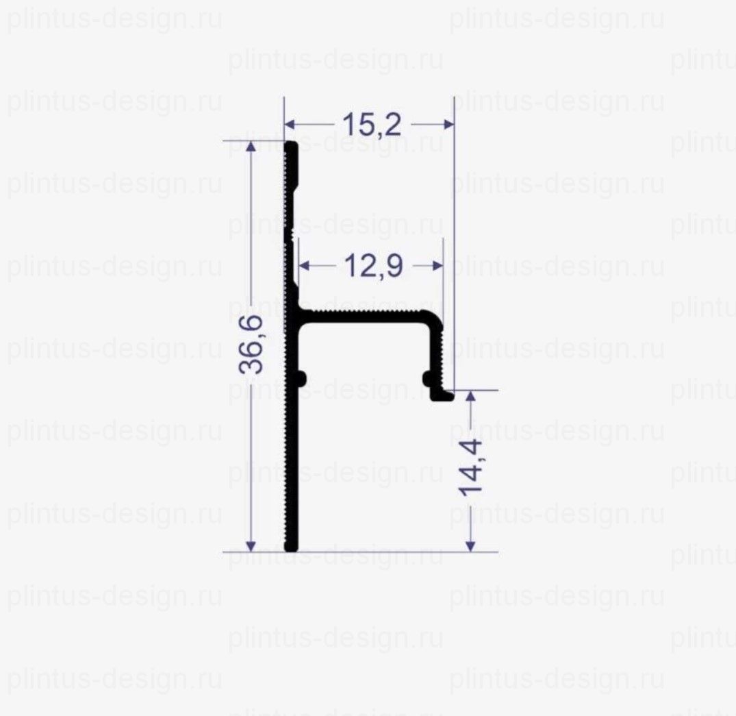 SC 1514 теневой плинтус Line Art