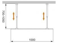 Душевая перегородка CEZARES LIBERTA-L-2-100-C схема 2