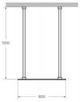 Душевая перегородка CEZARES LIBERTA-L-2-80-120 схема 4