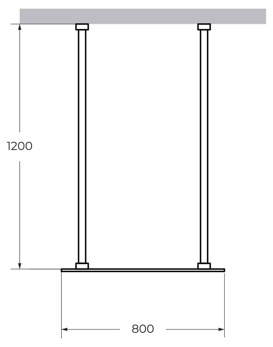 Душевая перегородка CEZARES LIBERTA-L-2-80-120 схема 4