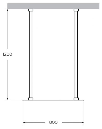 Душевая перегородка CEZARES LIBERTA-L-2-80-120 схема 11