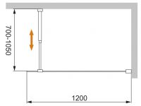 Душевая перегородка CEZARES LIBERTA-L-1-120 схема 14