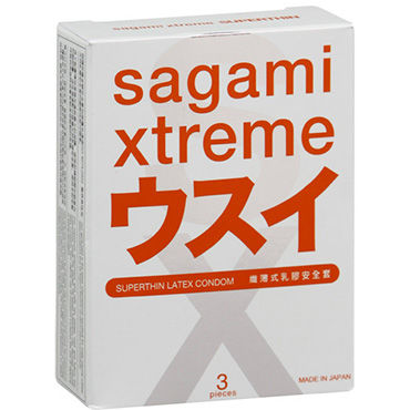 Презервативы ультратонкие Sagami Xtreme 004, 3 шт.