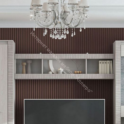 Полка навесная 1600 Серия №4 Гамма 20 Ясень анкор светлый/Сандал светлый