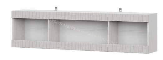 Полка навесная 1600 Серия №4 Гамма 20 Ясень анкор светлый/Сандал светлый