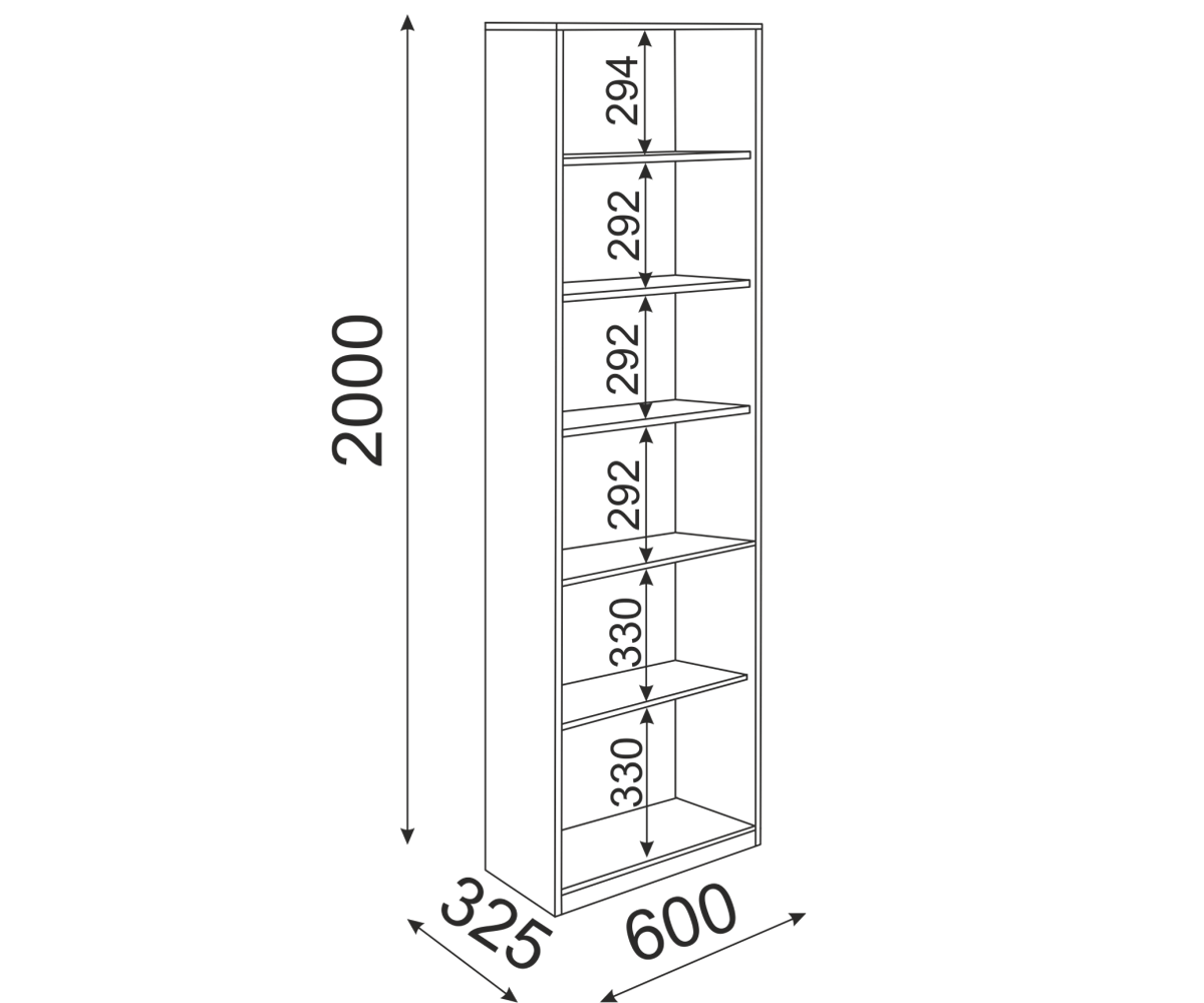 Остин М5 Библиотека шкаф