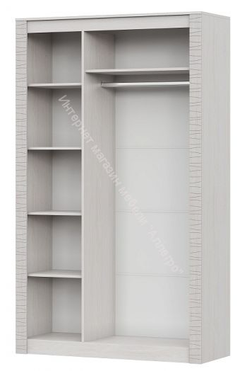 Шкаф комбинированный трёхстворчатый Серия №4 Гамма 20 Ясень Анкор светлый/Сандал светлый