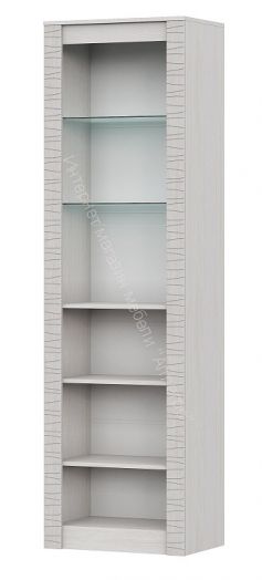 Пенал со стеклом Серия №4 Гамма 20 Ясень Анкор светлый/Сандал светлый