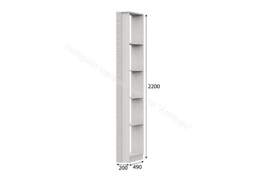 Угловое окончание Серия №4 Гамма 20 Ясень Анкор светлый/Сандал светлый