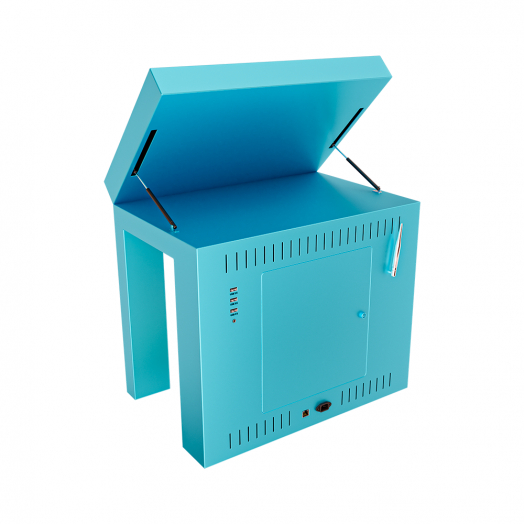 Детский многофункциональный развивающий стол Buka (голубой)