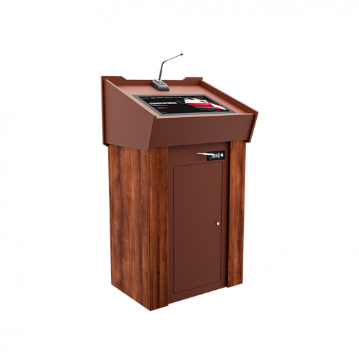 Интерактивная трибуна Wood (МДФ вишня)