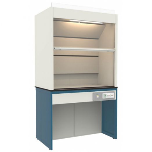 Шкаф вытяжной лабораторный, металлический без тумб (Синий)