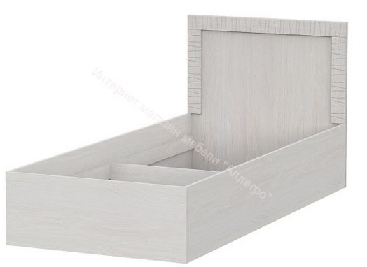 Кровать одинарная 0,9х2,0 Гамма 20  без основания Ясень Анкор светлый/Сандал светлый