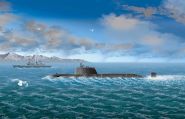 Сборная модель Подводная лодка Великобритании HMS Astute 1:700